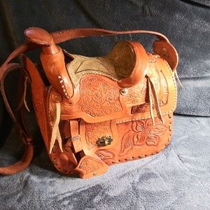 Vintage Saddle Purse